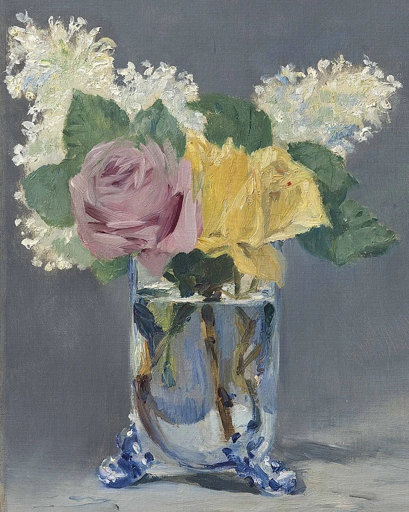   213-Édouard Manet, Lilla e rose, 1882